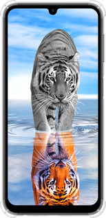 Силикон с усиленными углами чехол Тигр для Samsung Galaxy A24 A245F - 6016sp-3020 изображение 