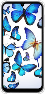 Силіконовий протиударний с посиленими кутами чехол Метелики для Samsung Galaxy A24 A245F - 6023sp-3020 изображение 