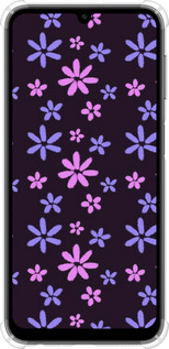 Силіконовий протиударний с посиленими кутами чехол з квітами для Samsung Galaxy A24 A245F - 6258sp-3020 изображение 