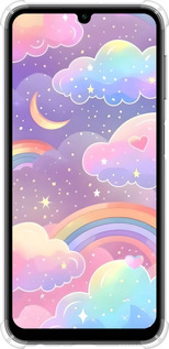 Силикон с усиленными углами чехол Облака и радуга для Samsung Galaxy A24 A245F - 6312sp-3020 изображение 