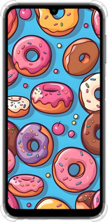 Силикон с усиленными углами чехол Пончики для Samsung Galaxy A24 A245F - 6318sp-3020 изображение 