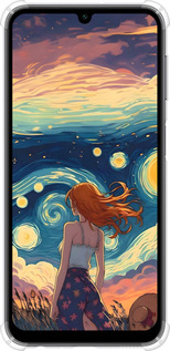 Силіконовий протиударний с посиленими кутами чехол Дівчина Арт для Samsung Galaxy A24 A245F - 6325sp-3020 изображение 