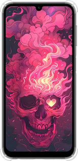 Силикон с усиленными углами чехол Череп арт для Samsung Galaxy A24 A245F - 6385sp-3020 изображение 