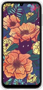 Силіконовий протиударний с посиленими кутами чехол Із зображенням польових квітів для Samsung Galaxy A24 A245F - 6419sp-3020 изображение 