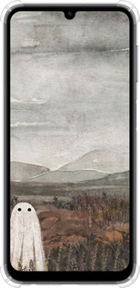 Силикон с усиленными углами чехол Одинокий призрак на фоне гор для Samsung Galaxy A24 A245F - 6486sp-3020 изображение 