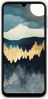 Силіконовий протиударний с посиленими кутами чехол Нічний краєвид з лісом та горами для Samsung Galaxy A24 A245F - 6493sp-3020 изображение 