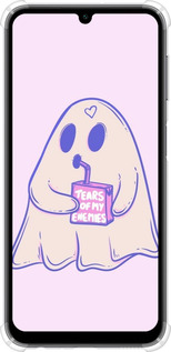 Силикон с усиленными углами чехол Милый призрак для Samsung Galaxy A24 A245F - 6507sp-3020 изображение 