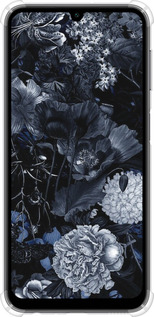 Силикон с усиленными углами чехол Абстрактный цветочный рисунок в синих тонах для Samsung Galaxy A24 A245F - 6539sp-3020 изображение 