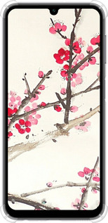 Силіконовий протиударний с посиленими кутами чехол Принт із зображенням цвітіння сакури для Samsung Galaxy A24 A245F - 6545sp-3020 изображение 