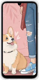 Силіконовий протиударний с посиленими кутами чехол Корги 3 для Samsung Galaxy A24 A245F - 6707sp-3020 изображение 