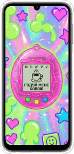 Силикон с усиленными углами чехол Y2K Aesthetic Retro Pet: Годуй мене кавою для Samsung Galaxy A24 A245F - 6784sp-3020 изображение 