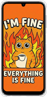 Силикон с усиленными углами чехол Funny Cat для Samsung Galaxy A24 A245F - 6786sp-3020 изображение 