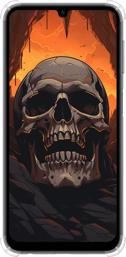 Силіконовий протиударний с посиленими кутами чехол Черв пещері для Samsung Galaxy A24 A245F - 5959sp-3020 изображение 