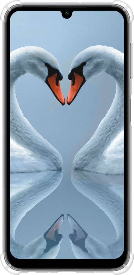 Силикон с усиленными углами чехол Лебеди для Samsung Galaxy A24 A245F - 6007sp-3020 изображение 