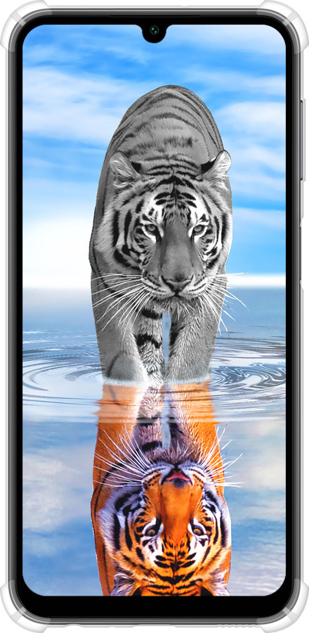 Силикон с усиленными углами чехол Тигр для Samsung Galaxy A24 A245F - 6016sp-3020 изображение 