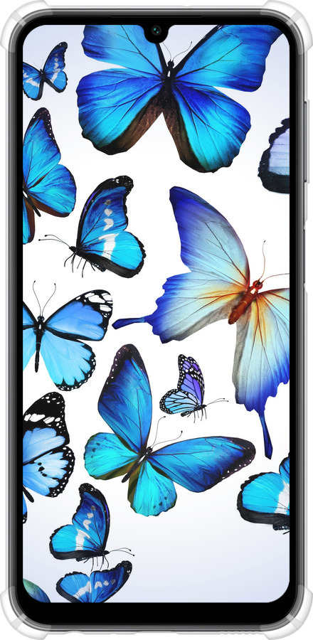 Силіконовий протиударний с посиленими кутами чехол Метелики для Samsung Galaxy A24 A245F - 6023sp-3020 изображение 