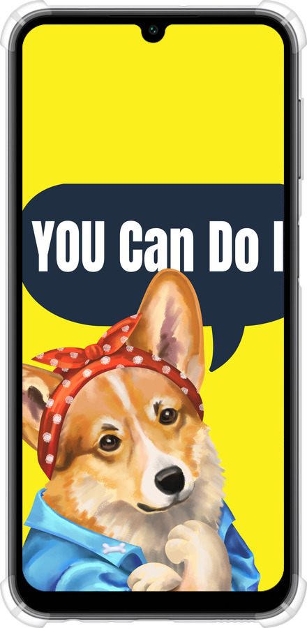 Силикон с усиленными углами чехол чехол с корги You Can Do It для Samsung Galaxy A24 A245F - 6184sp-3020 изображение 