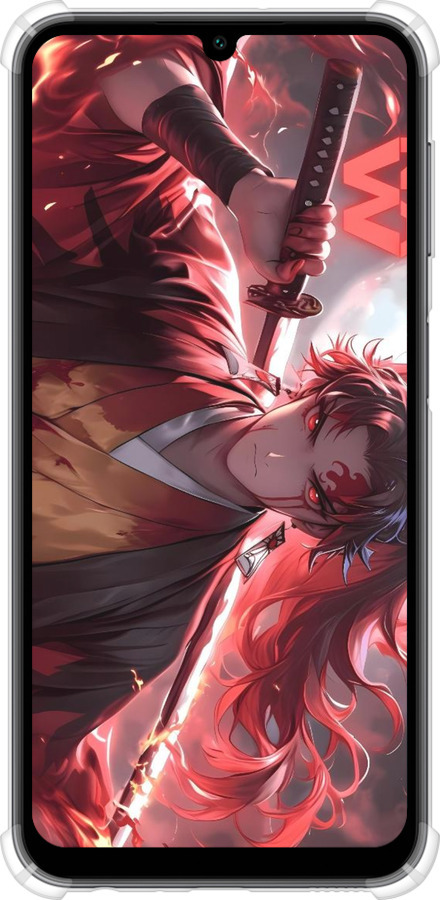 Силикон с усиленными углами чехол Аниме воин для Samsung Galaxy A24 A245F - 6281sp-3020 изображение 