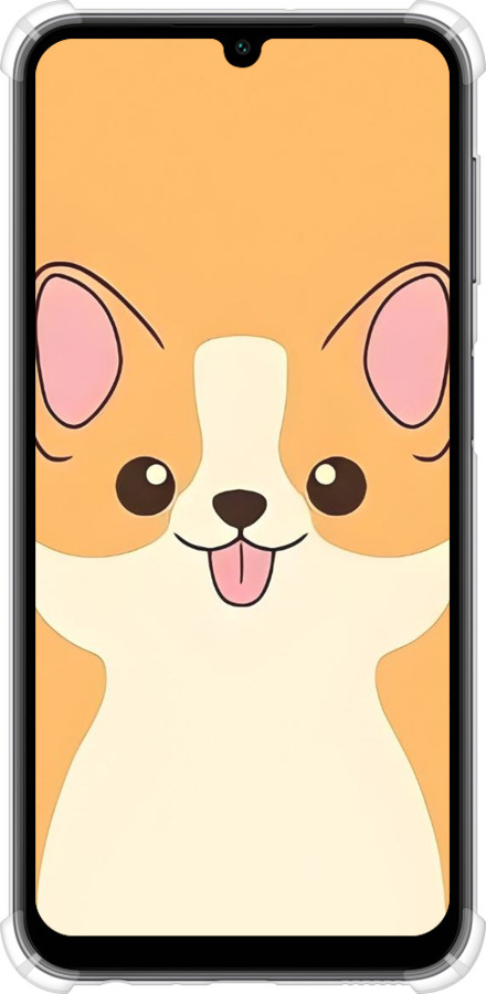 Силикон с усиленными углами чехол Милый пес для Samsung Galaxy A24 A245F - 6296sp-3020 изображение 