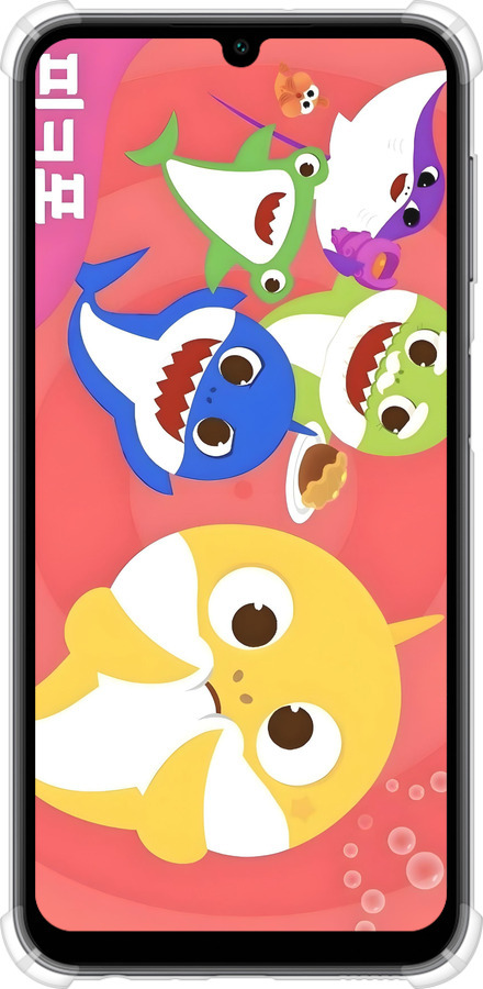 Силіконовий протиударний с посиленими кутами чехол Бейби Шаркс для Samsung Galaxy A24 A245F - 6305sp-3020 изображение 