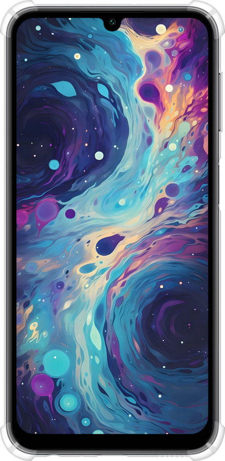 Силикон с усиленными углами чехол Арт акварель для Samsung Galaxy A24 A245F - 6329sp-3020 изображение 