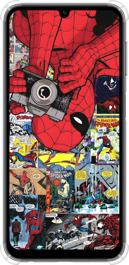 Силикон с усиленными углами чехол Человек паук 2 для Samsung Galaxy A24 A245F - 6333sp-3020 изображение 