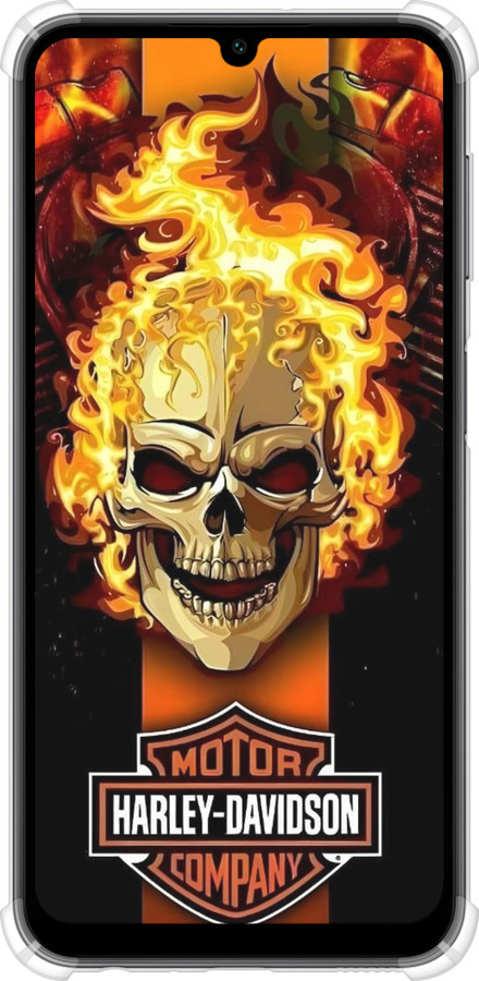 Силикон с усиленными углами чехол Харлей девидсон для Samsung Galaxy A24 A245F - 6370sp-3020 изображение 