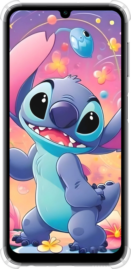 Силикон с усиленными углами чехол Стич 2 для Samsung Galaxy A24 A245F - 6371sp-3020 изображение 