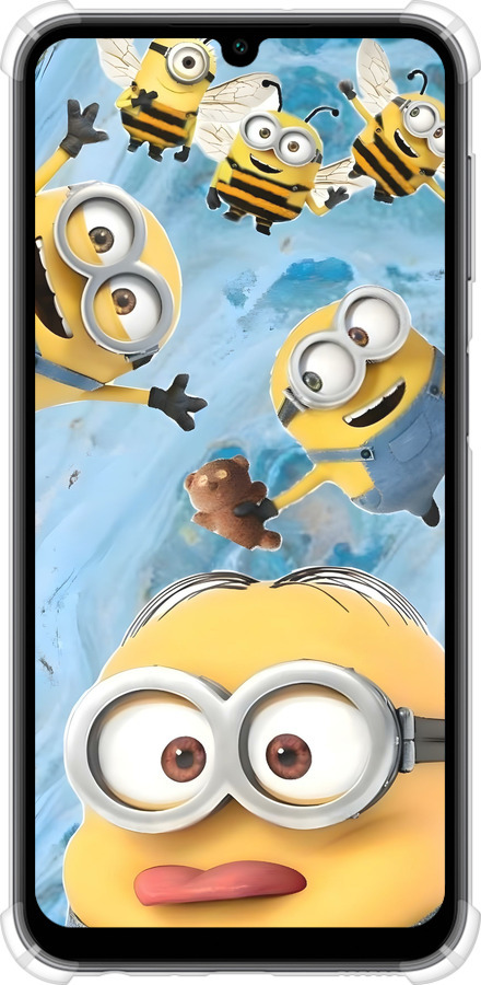 Силикон с усиленными углами чехол Миньоны для Samsung Galaxy A24 A245F - 6386sp-3020 изображение 
