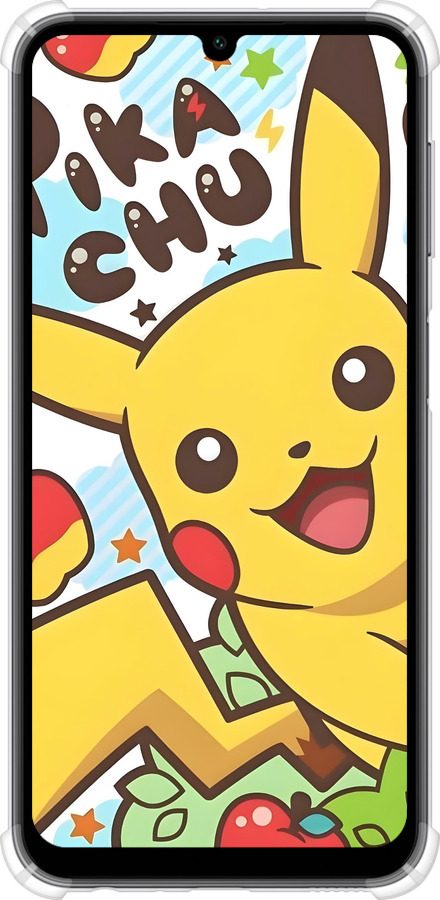 Силикон с усиленными углами чехол Пикачу 2 для Samsung Galaxy A24 A245F - 6391sp-3020 изображение 