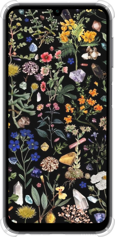 Силикон с усиленными углами чехол С цветами для Samsung Galaxy A24 A245F - 6422sp-3020 изображение 