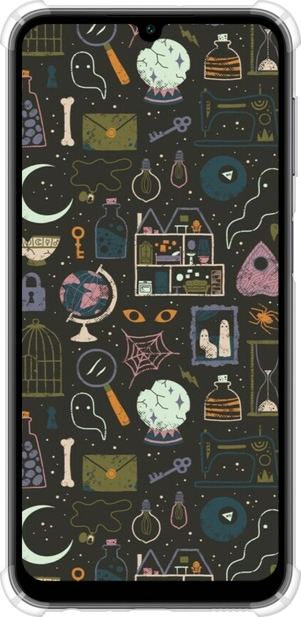 Силіконовий протиударний с посиленими кутами чехол Чаклунський принт для Samsung Galaxy A24 A245F - 6425sp-3020 изображение 