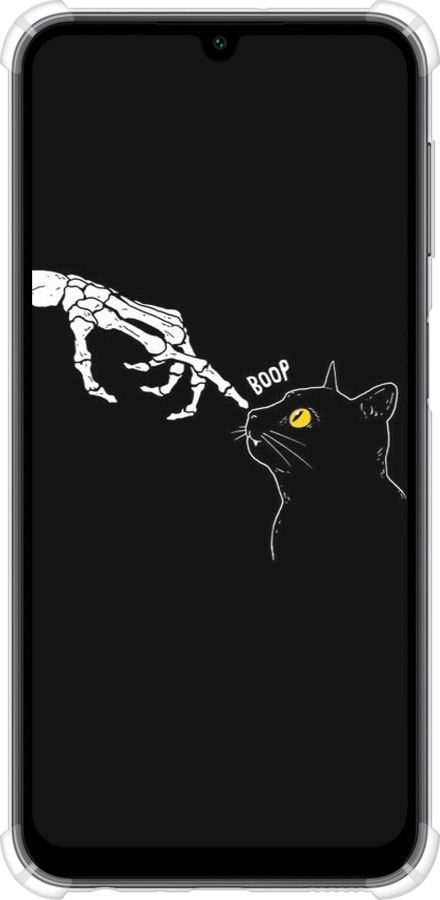 Силіконовий протиударний с посиленими кутами чехол Кішка для Samsung Galaxy A24 A245F - 6505sp-3020 изображение 