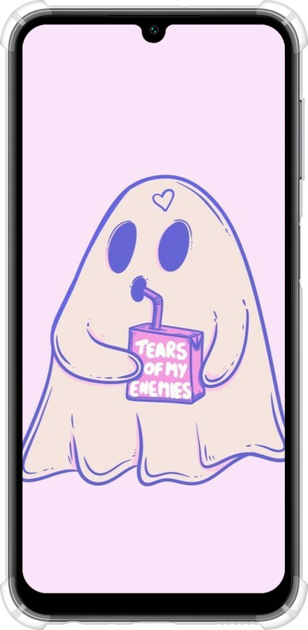 Силикон с усиленными углами чехол Милый призрак для Samsung Galaxy A24 A245F - 6507sp-3020 изображение 