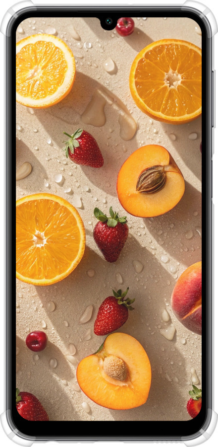 Силикон с усиленными углами чехол Фрукты 3 для Samsung Galaxy A24 A245F - 6703sp-3020 изображение 