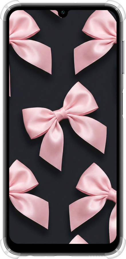 Силикон с усиленными углами чехол Coquette Ribbons Dark Coquette для Samsung Galaxy A24 A245F - 6767sp-3020 изображение 