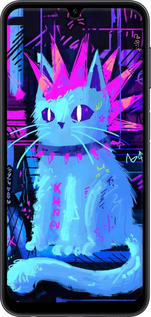 Силиконовый чехол Кот панк для Samsung Galaxy A24 A245F - 6311u-3020 изображение 
