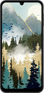 Силиконовый чехол С изображением лесного пейзажа для Samsung Galaxy A24 A245F - 6548u-3020 изображение 