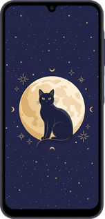 TPU чехол Cute Cat Celestial/Witchy для Samsung Galaxy A25 5G - 6787b-3495 изображение 