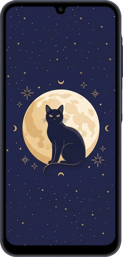 TPU чехол Cute Cat Celestial/Witchy для Samsung Galaxy A25 5G - 6787b-3495 изображение 
