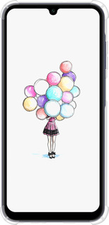 Силикон с усиленными углами чехол Шарики для Samsung Galaxy A25 5G - 4387sp-3495 изображение 