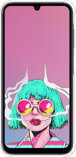 Силикон с усиленными углами чехол Поп арт девушка для Samsung Galaxy A25 5G - 5378sp-3495 изображение 