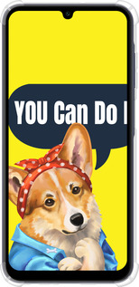 Силикон с усиленными углами чехол чехол с корги You Can Do It для Samsung Galaxy A25 5G - 6184sp-3495 изображение 