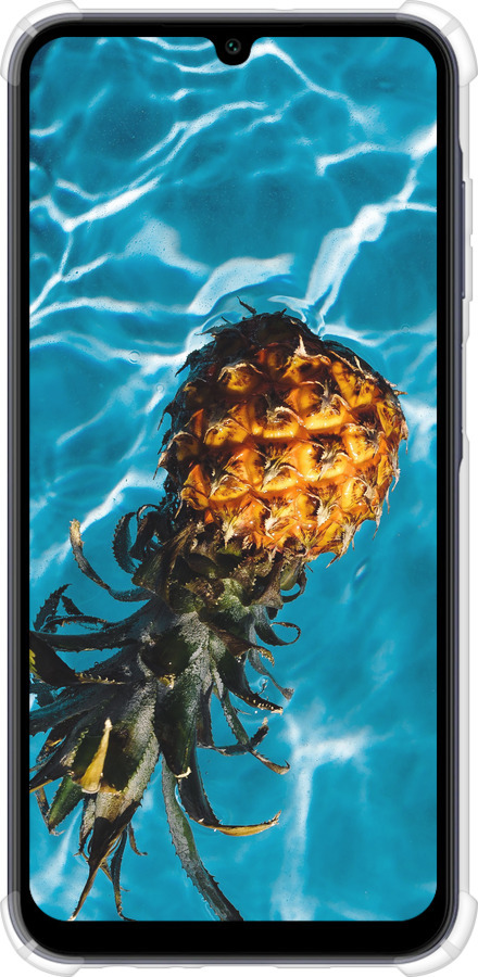 Силикон с усиленными углами чехол Ананас на воде для Samsung Galaxy A25 5G - 4384sp-3495 изображение 
