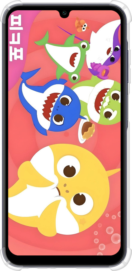 Силіконовий протиударний с посиленими кутами чехол Бейби Шаркс для Samsung Galaxy A25 5G - 6305sp-3495 изображение 