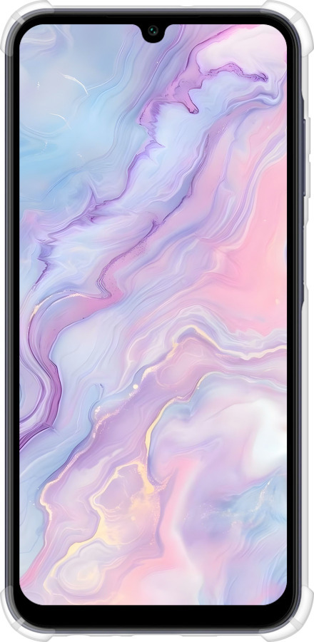 Силіконовий протиударний с посиленими кутами чехол Нежный мрамор для Samsung Galaxy A25 5G - 6310sp-3495 изображение 