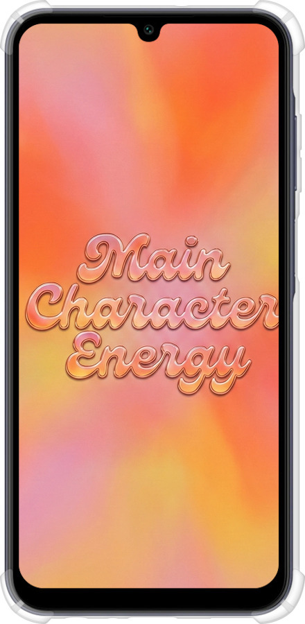 Силикон с усиленными углами чехол Aura Gradient Main Character Energy Aesthetic Y2K для Samsung Galaxy A25 5G - 6783sp-3495 изображение 