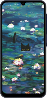 Силиконовый чехол із зображенням водяних лілій та кішок для Samsung Galaxy A25 5G - 6257u-3495 изображение 