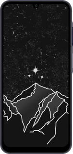 Силиконовый чехол Минималистический горный пейзаж для Samsung Galaxy A25 5G - 6438u-3495 изображение 