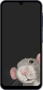 Силиконовый чехол The Peeking Rat для Samsung Galaxy A25 5G - 6442u-3495 изображение 